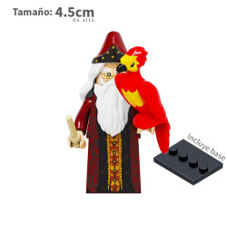 Albus Dumbledore y ave Fenix  - Harry Potter - Minifigura