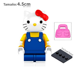 Hello Kitty overol azul ropa amarilla - Sanrio - Minifigura