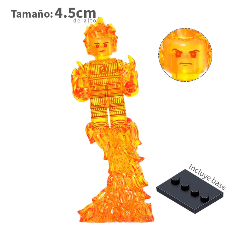 Antorcha Humana v3 - Los 4 Fantásticos - Marvel  - Minifigura