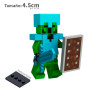 Skin de creeper con armadura de diamante - Minecraft - Minifigura