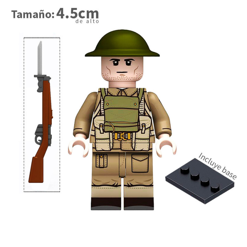 Infantería británica - WWII - Soldados - Minifigura