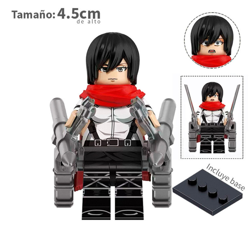 Mikasa Ackerman v3 - Shingeki No Kyojin - Minifigura