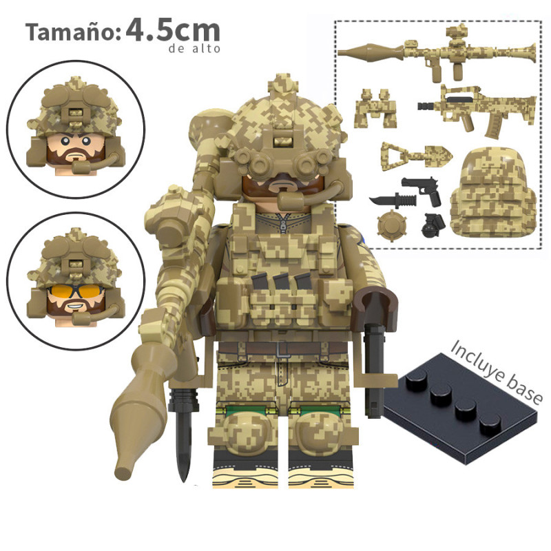 Fuerzas especiales niño salbaje - Soldados - Minifigura