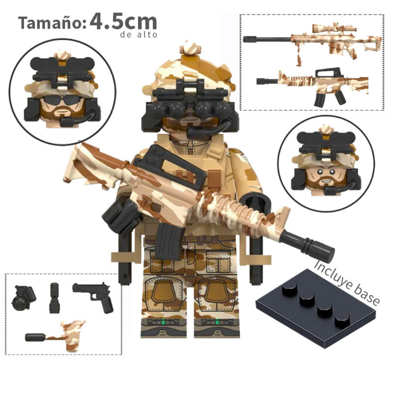 Fuerzas especiales Delta - Soldados - Minifigura