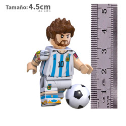 Lionel Messi - Argentina con copa - Futbol - Minifigura