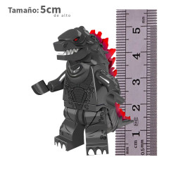 Godzilla plomo con rojo - Minifigura