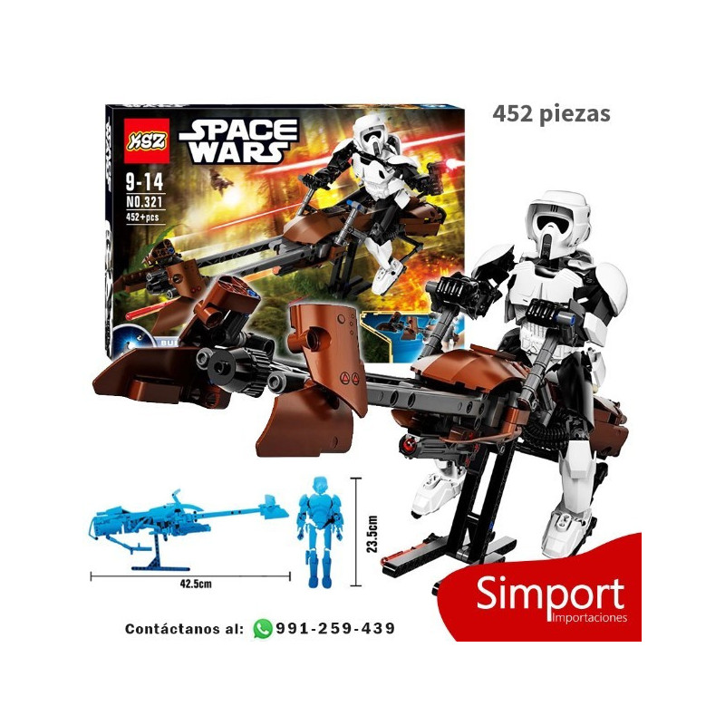 Scout Trooper Speeder Bike  - Star Wars - 452 piezas