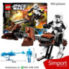 Scout Trooper Speeder Bike  - Star Wars - 452 piezas