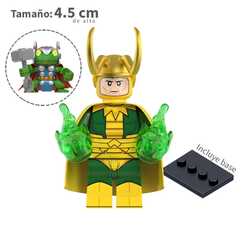 Loki Clasico y Thor Sapo - Marvel - Minifigura
