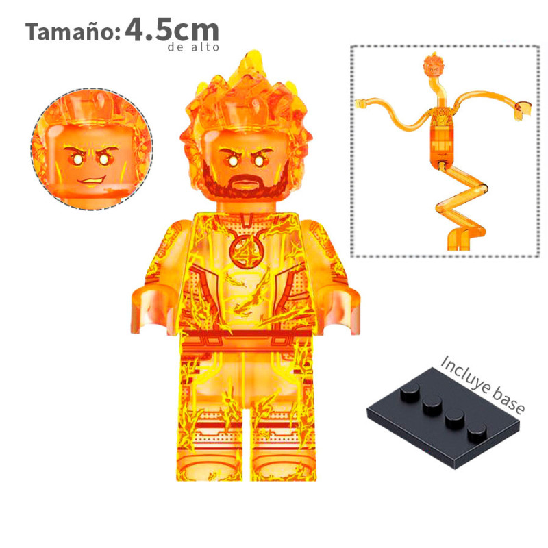 Antorcha Humana v6 - Los 4 Fantásticos - Marvel  - Minifigura
