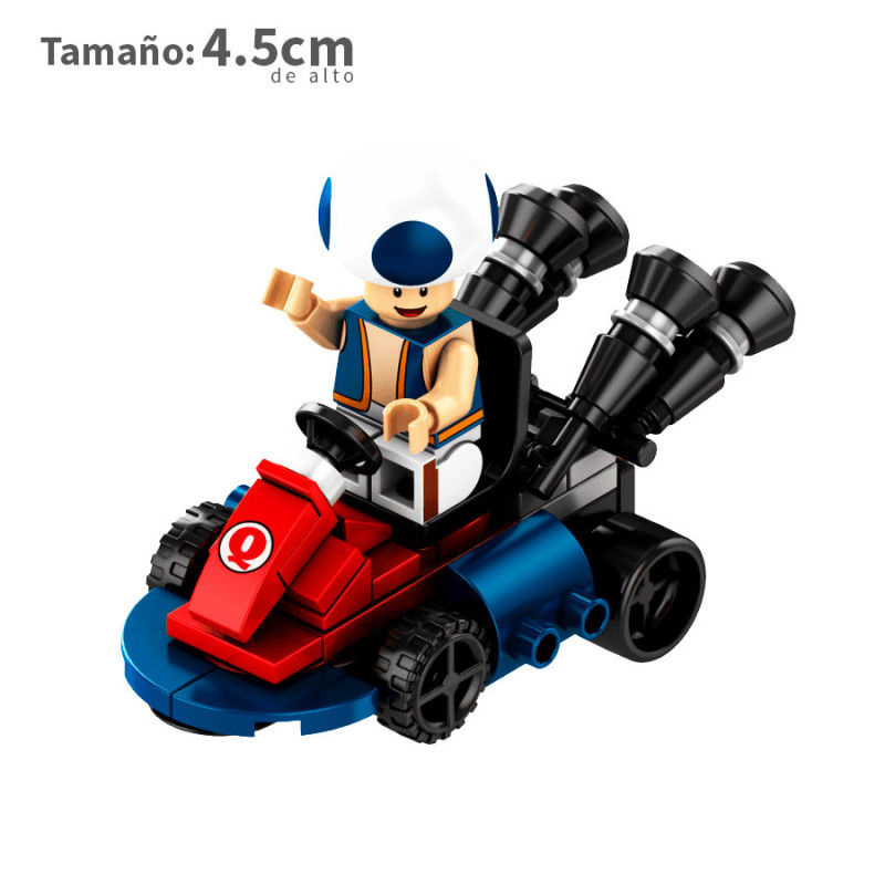 Toad Azul Kart - Mario Bros  - Minifigura