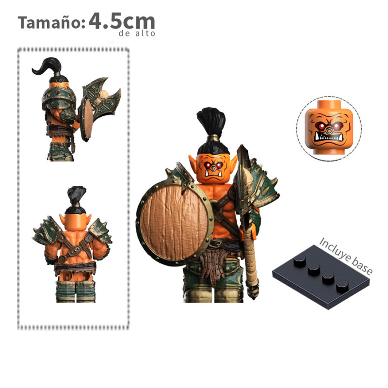Orco rojo v3 - Warcraft - Minifigura