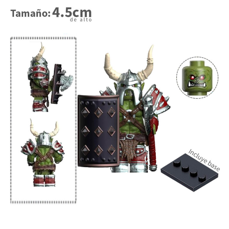 Orco verde v1 - Warcraft - Minifigura