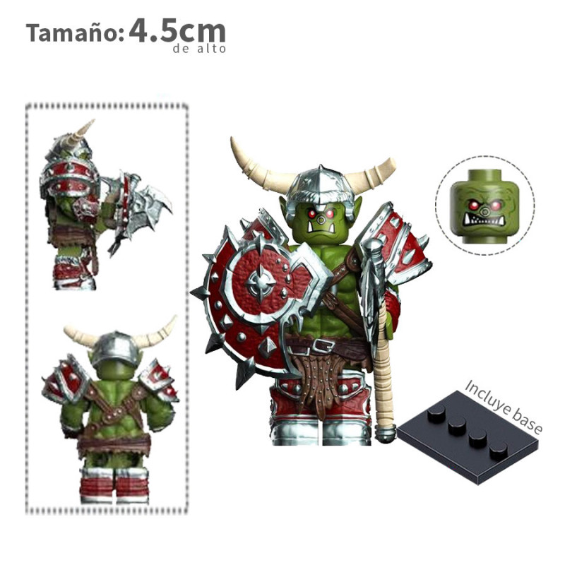 Orco verde v2 - Warcraft - Minifigura