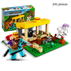 El Establo de los Caballos 241pcs Minecraft 91171 Bela