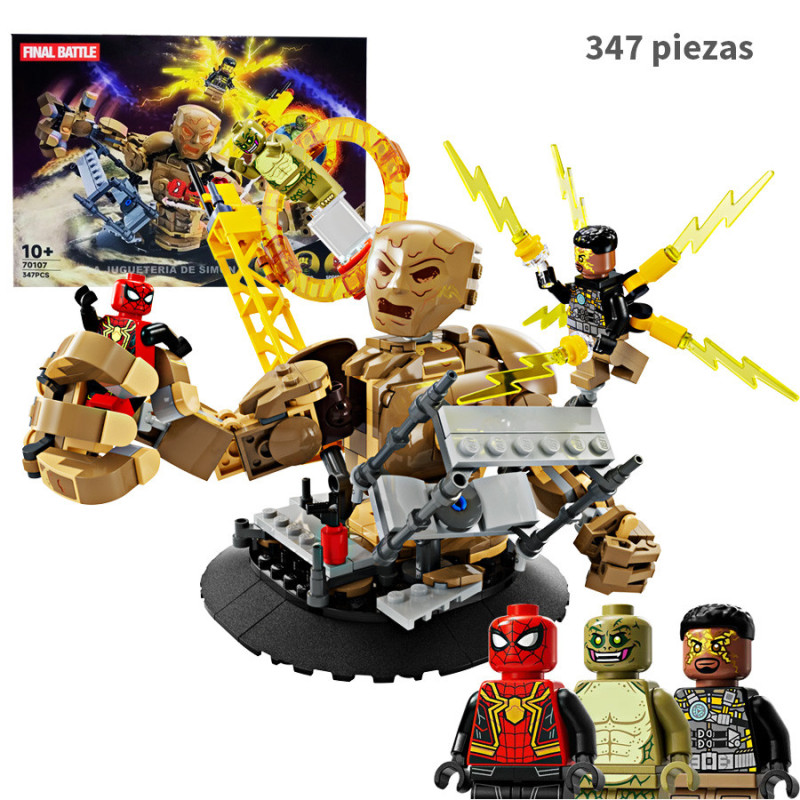 Spiderman vs Sandman Batalla Final 347pcs Marvel 70107 Marvel
