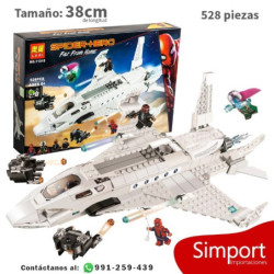 Stark Jet Plane and Spider Man -Marvel - 528 piezas