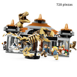 Centro de Visitantes Tyrannosaurus Rex y Ataque del Raptor 728pcs Jurassic World 68002 Bela