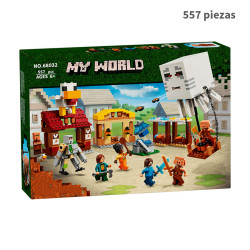 El Ataque a la Aldea del Globo de Ghast 557pcs Minecraft 68032 Bela