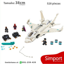 Stark Jet Plane and Spider Man -Marvel - 528 piezas