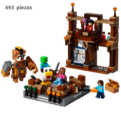 El Ring de Combate de la Mansión del Bosque 493pcs Minecraft 68031 Bela