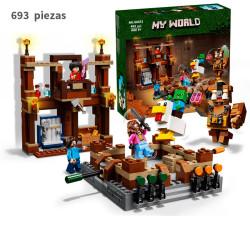 El Ring de Combate de la Mansión del Bosque 493pcs Minecraft 68031 Bela