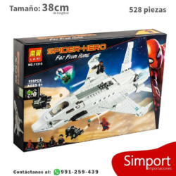 Stark Jet Plane and Spider Man -Marvel - 528 piezas