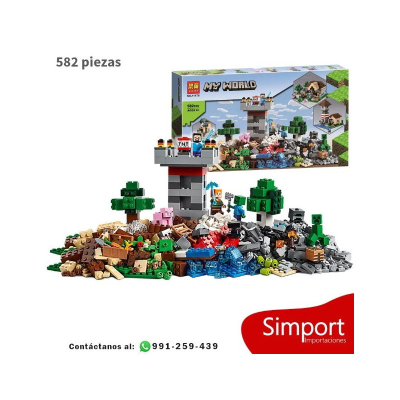 Creatividad 3 - Minecraft -  582 Piezas