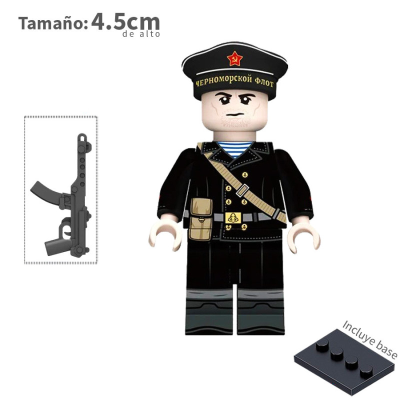 Infantería de Marina Soviética v2 - WWII - Soldados - Minifigura