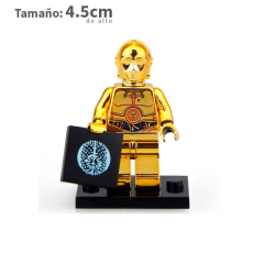 C-3PO Cromado - Star Wars - Minifigura