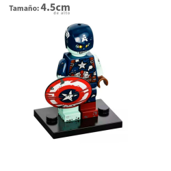 Capitán América Zombie - Marvel - Minifigura