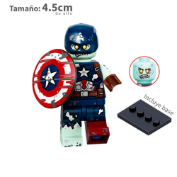 Capitán América Zombie - Marvel - Minifigura