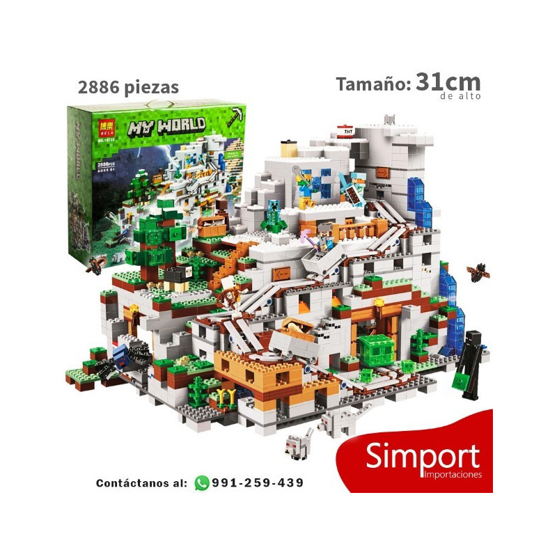 Mina en la montaña  - Minecraft - 2886 piezas