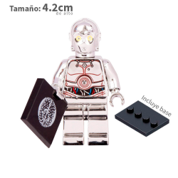 C-3PO Silver Cromado  - Star Wars  - Minifigura