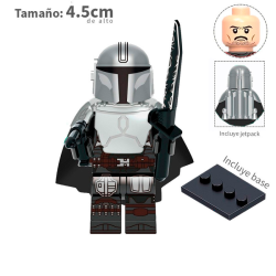 Din Djarin con sable oscuro The mandalorian - Star Wars  - Minifigura