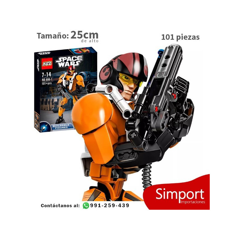 Poe Dameron - Star Wars - 101 piezas