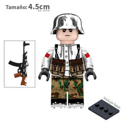 Soldado Alemán de Invierno - STG44 - WWII - Soldados - Minifigura