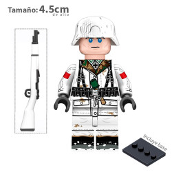 Soldado Alemán de Invierno - 98K - WWII - Soldados - Minifigura