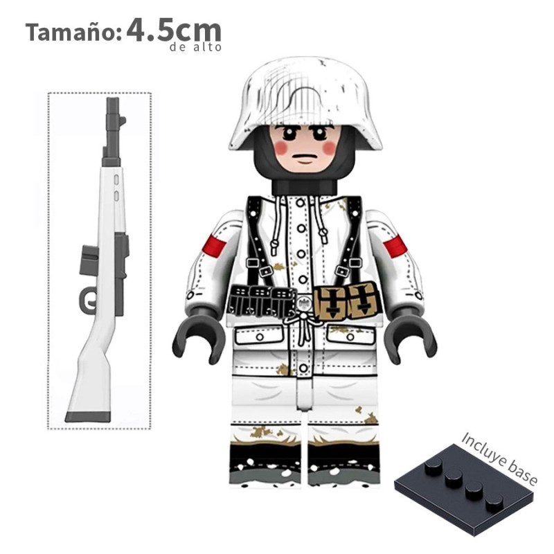 Soldado Alemán de Invierno - G43 - WWII - Soldados - Minifigura