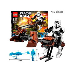 Scout Trooper Speeder Bike  - Star Wars - 452 piezas
