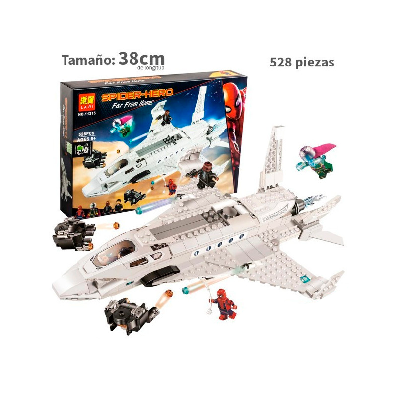 Stark Jet Plane and Spider Man -Marvel - 528 piezas