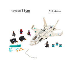 Stark Jet Plane and Spider Man -Marvel - 528 piezas