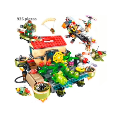 Guerra en la casa flotante - Plantas vs Zombies - 926 Piezas