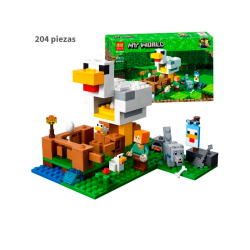 El Gallinero  Minecraft - 204 piezas