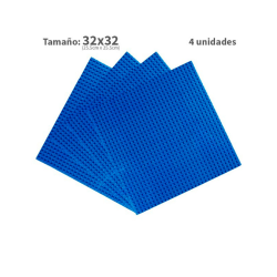 Pack 4 unidades Plancha 32 x 32 bloque alternativo Blue