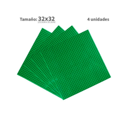 Pack 4 unidades Plancha 32 x 32 bloque Green