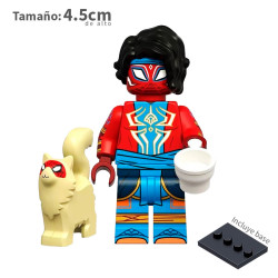 Spider-Man India - Pavitr Prabhakar y Spider Cat - Marvel - Minifigura
