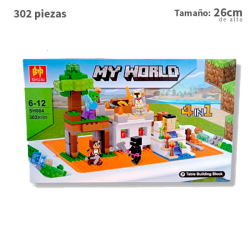 Mesa de trabajo + 4 en 1 Minecraft  - Minecraft - 302 piezas