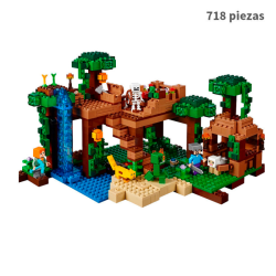 La casa del árbol de la selva - Minecraft - 718 piezas