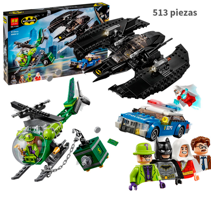 Batwing de Batman y el Asalto de Enigma  - DC Comics - 513 piezas